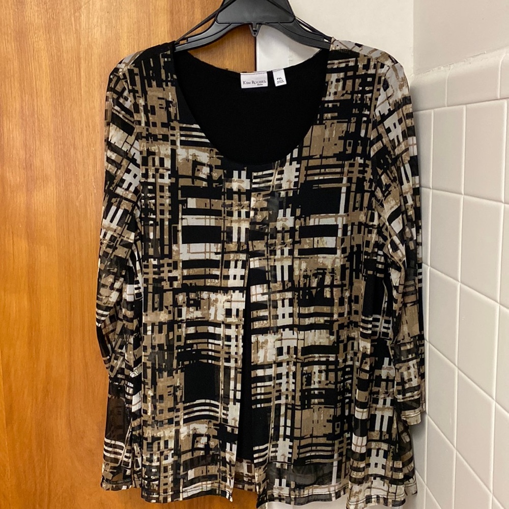 Kim Rogers brand one piece top with overlay